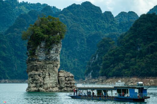 Take a boat down the Gam River, swim in the waterfall in the middle of the jungle