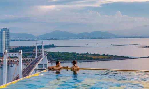 Da Nang hotels offer aerial views from the poolside