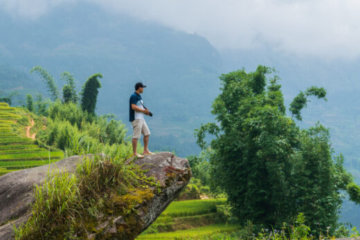 The ripe rice season in Lao Cai is fanciful after the rain