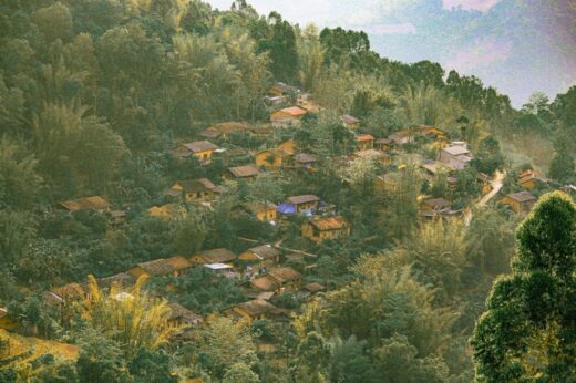 Lost in the old space with time-stained villages spread across Vietnam