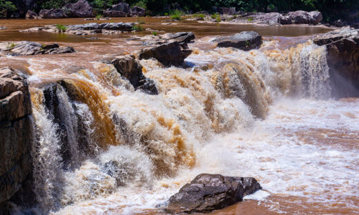 Pristine waterfall straddles Vietnam-Laos border