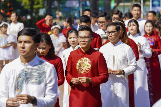 Mass wedding of 18 couples in the capital