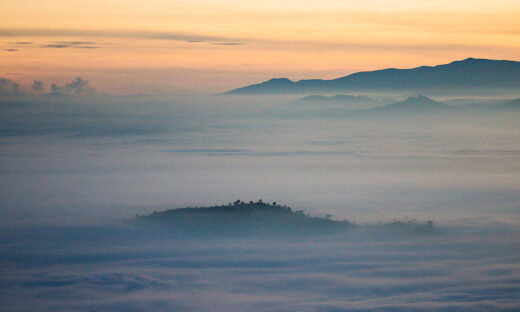 The lure of clouds in mountain pass near Da Lat