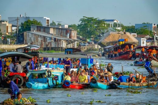 Cai Rang Floating Market is ‘floating’ again, international visitors are excited to visit