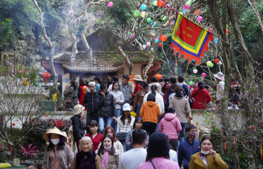 The stream in Nua mountain where tens of thousands of people ask for ‘holy water’