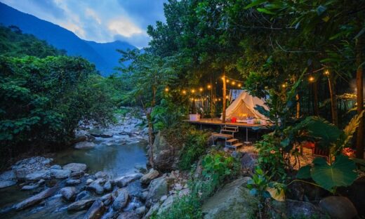 Luxury camping sites fully booked during holiday break