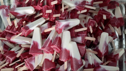 Fresh fruit ice cream shop sells thousands of popsicle daily